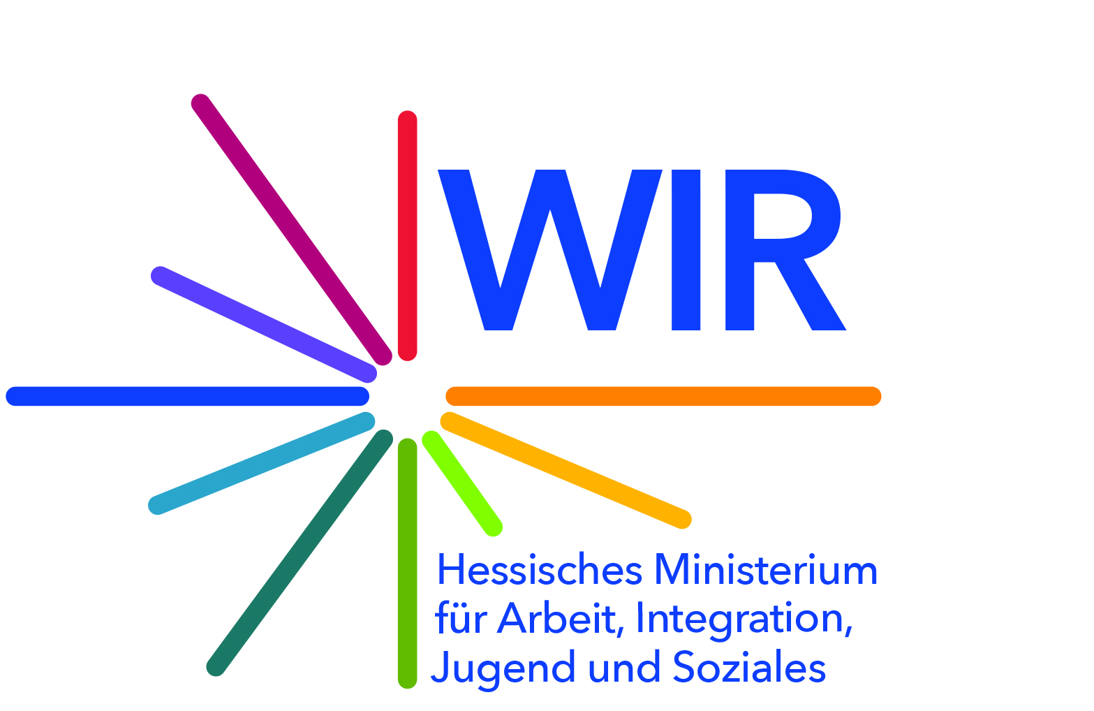 ogo des hessischen Landesprogramms „WIR“ des Hessisches Ministeriums für Arbeit, Integration, Jugend und Soziales